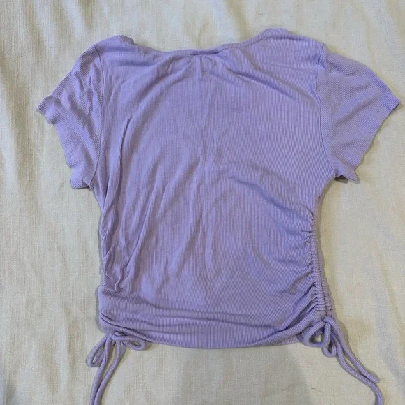 Purple Ruched Side Top - Picture 2 of 3